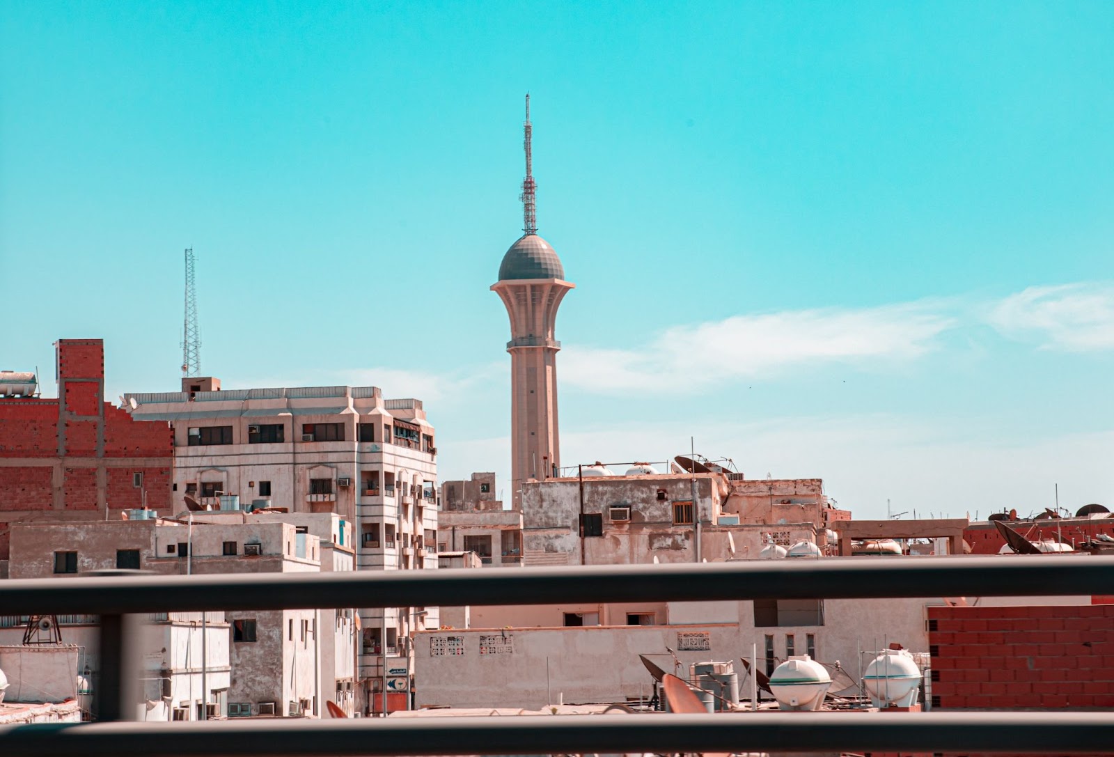 Telecommunication tower, Al Balad, Jeddah, Saudi Arabia